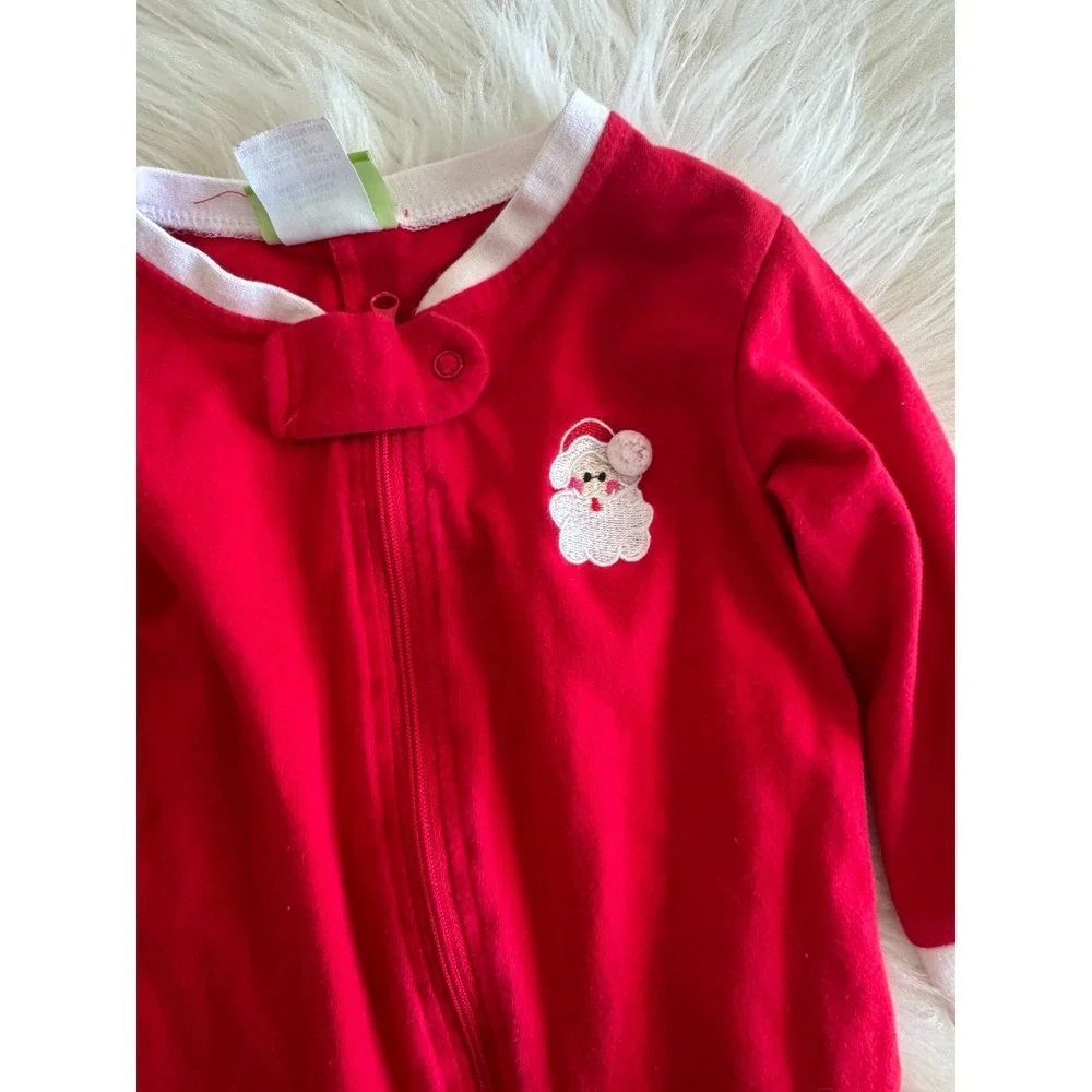 Classic Whimsy Santa pjs with butt‎ flap size 12m